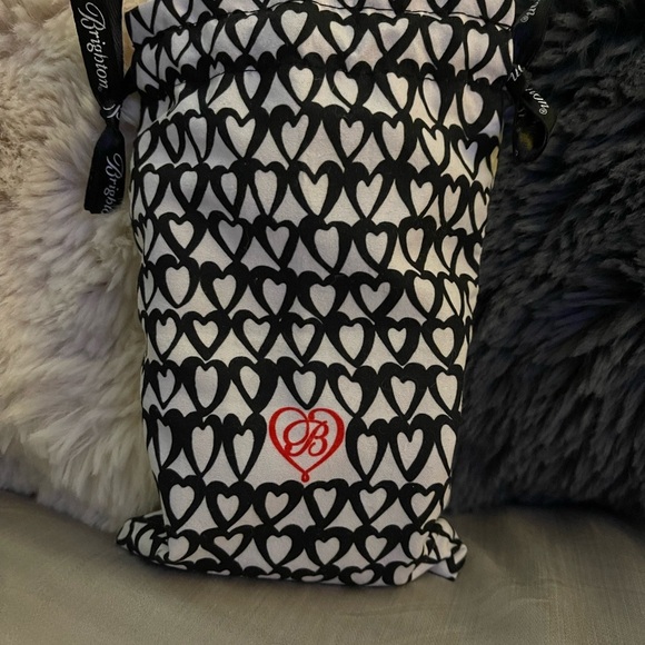 Brighton Black Croc-Embossed Heart Clutch - Picture 2 of 7